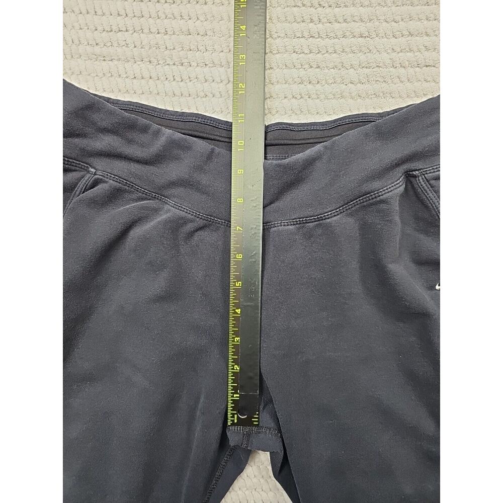 Nike Sweatpants Womens Large Black Stretch Zip Bottom Dri Fit - Picture 4 of 7